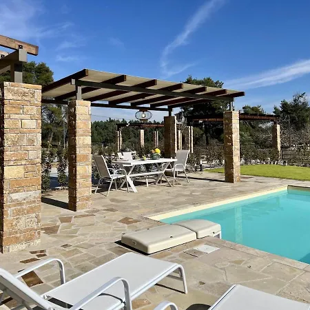 Eutopia Sani With Private Pool Вилла
