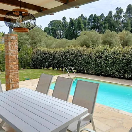 Eutopia Sani With Private Pool Вилла Сани-Бич